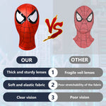 Hasthip® Spiderman Dress Costume For Kids, 3D Prints Spider Man Costume Set, Breathable Spandex Super Hero Fancy Bodysuits For 3-7 Years Gift Party Halloween (Kids M-Height 115-125Cm),Multicolor