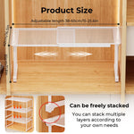HASTHIP Adjustable Wardrobe Storage Shelf 38–65cm
