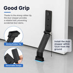 HASTHIP Cold Rolled Steel Kickdown Door Stopper with Non-Slip Rubber Tip and Two Mounting Options