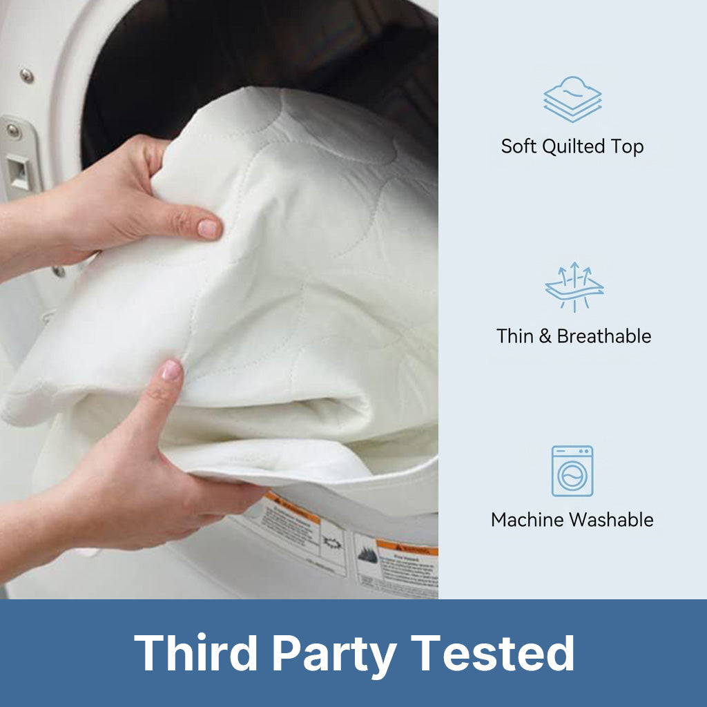 HASTHIP Washable Waterproof Underpad for Adults, Toddlers and Seniors with Slip-Resistant Backing