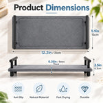 HASTHIP Diatomaceous Earth Sink Caddy, Fast-Drying Dark Grey Tray for Kitchen and Bathroom