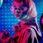 HASTHIP® LED Light Up Glasses For Party LED Glasses For Adults Kids Futuristic Sunglasses Cosplay Costume