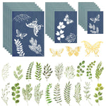HASTHIP 16 Pieces Cyanotype Paper Kit with A4, A5 and A6 Sun-Print Sheets for DIY Projects
