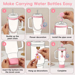 HASTHIP 7-Piece Tumbler Accessories Set with Carry Strap, Protective Boot and Straw Cover