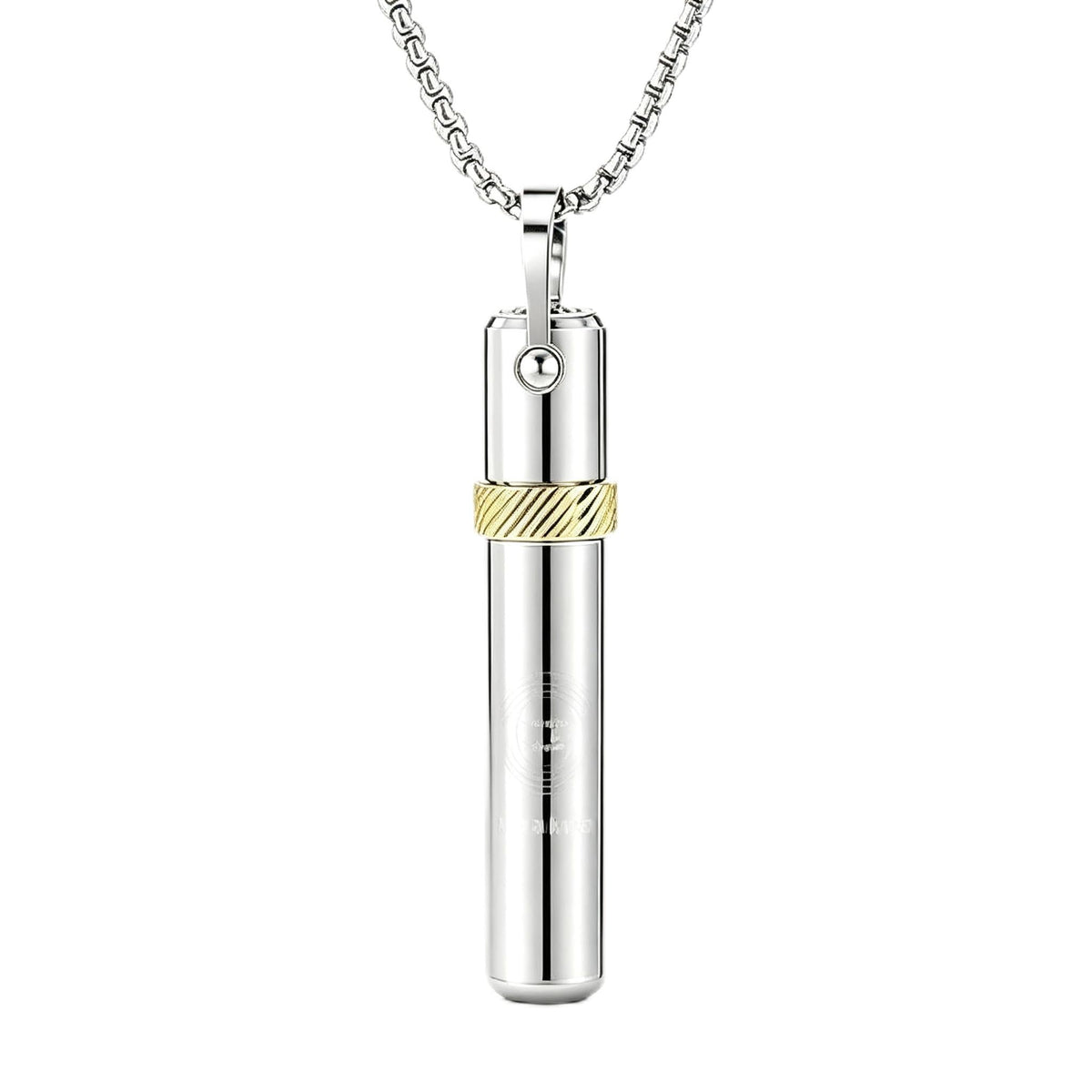 HASTHIP 528Hz Breathing Necklace with Smooth Metal Design for Mindfulness and Daily Use