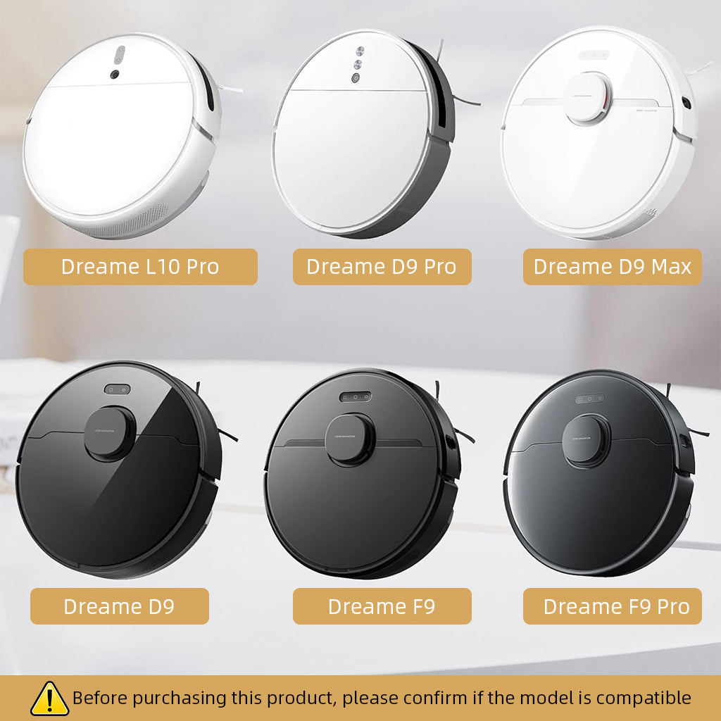 HASTHIP® 4Pcs Replenishment Kit Mop Cloth for Drea*me D9/D9 Pro/D9 Max /F9/F9 Pro/L10 Pro Robot Vacuum Cleaner, Replacement Accessories Cleaning Tools Washable and Reuseable Absorbent Mop Pad