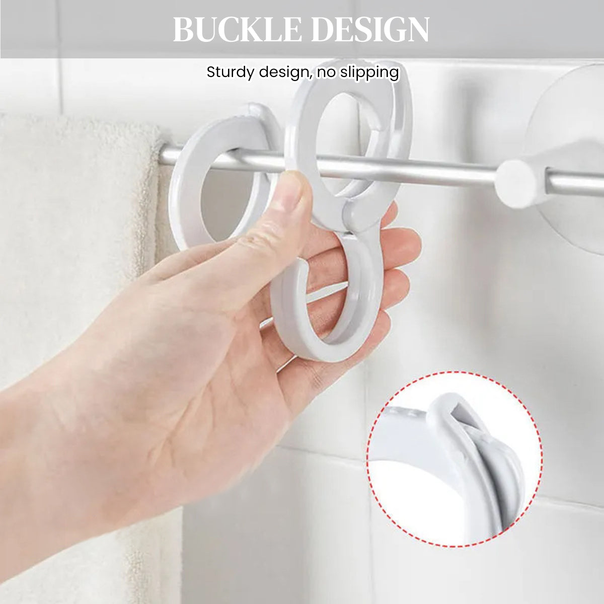 HASTHIP® 20pcs Utility S Hooks Bike Handle Bar Hooks S Shaped Hooks Adjustable Snap-on S-Hook Muti Use Windproof Clothesline Hooks Desk Edge Bag Holder