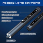 HASTHIP® 49-in-1 3.7V Mini Electric Screwdriver Set, 5 Torque Settings Electric Precision Screwdriver, LED Lights, Pry Bar, Tweezer, Repair Tool Kit for iPhone, Computer, Camera, Laptop, Pc,