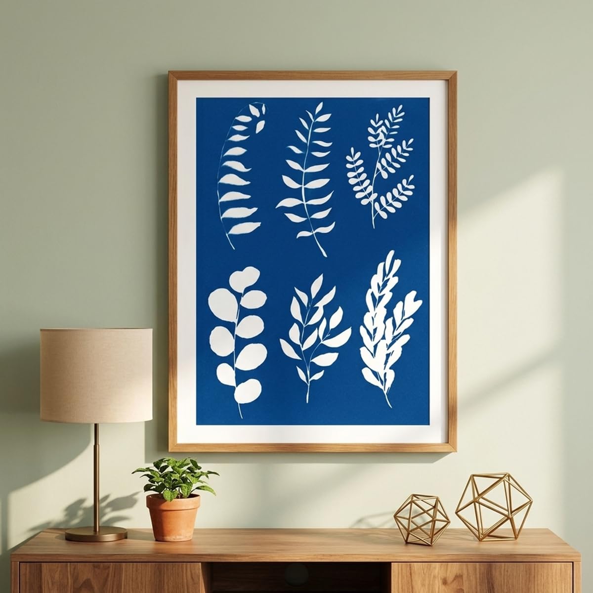 HASTHIP 16 Pieces Cyanotype Paper Kit with A4, A5 and A6 Sun-Print Sheets for DIY Projects