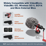 HASTHIP TRS to TRRS Microphone Cable with Coiled Cord and Gold-Plated Connectors for Recording