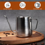 HASTHIP® Coffee Hand Brewer,Coffee Tea Pot 12.3OZ Hanging Ear Hand Blunt Long Narrow Drip