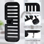 HASTHIP® Kitchen Sponge Holder Dry Rack Dish Rag Rack Drain Rack with Hooks Space Saving Sink Faucet Mount Sponge Holder Hand Soap Holder Tool Organizer