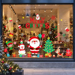 HASTHIP Christmas Window Clings, Large Double-Sided PVC Decals for Reusable Holiday Glass Decor
