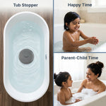 HASTHIP 2-Piece Silicone Tub Stopper Set, 6-Inch Cover for Bathtub, Sink and Laundry Drains