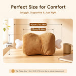 HASTHIP 42CM Meat Bone Plush Pillow with Soft Cotton Filling for Naps and Home Décor