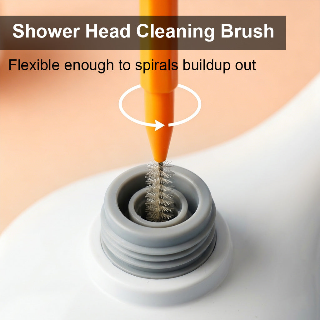 HASTHIP 20-Piece Shower Head Cleaning Set with 10 Capped Brushes and 10 Cleaning Picks