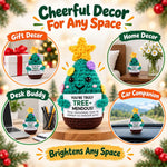 HASTHIP Handmade Cotton Crochet Christmas Tree Figurine with Treemendous Message Card Gift for Teachers