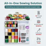 HASTHIP Sewing Kit Set with Threads, Bobbins, Needles and Presser Feet for Home, Office and Travel