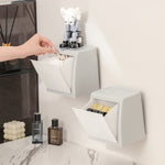 HASTHIP® Sanitary Pads Storage Box for Toilet Wall Pull-Out Utility Storage Box for 25-30Pcs Sanitary Pads, Cotton Swabs, Small Gadgets, 11.5cmx11.5cmx19.5cm