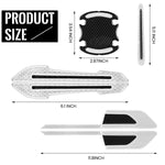 HASTHIP® 16Pcs Car Safety Stickers Cool White Reflective Anti-collision Car Door Stickers Decorative Car Stickers Removable Stickers for Car Door Sill, Door Edge, Handle, Rear Mirror, Rear Trunk