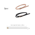 HASTHIP® Cinturón fino de 2 piezas para jeans mujer