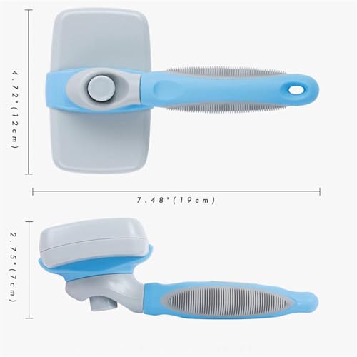 HASTHIP® Avaner Dog Slicker Brush,Self Cleaning Pet Grooming Brush for Shedding,Detangling & Massaging Cat & Dog for Long and Short Hair Gentle Dematting Comb Dogs Cats Rabbits