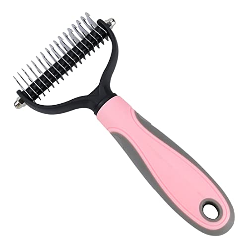 HASTHIP® Dog Comb, Dog Brush for Hair, Professional Double Side Pet Hair Comb for Dog and Cat Grooming and Cleaning Brush for Dog and Cat Fur Lice