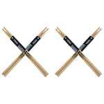 HASTHIP® 5A Drum Sticks Maple Drumsticks, 2 Pair 16inch Drum Sticks Set, Wood Drumsticks Drum Accessories for Adults & Youth, Oval Wood Tip, Perfect for Pros and Beginners 2 PCS