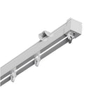 HASTHIP® Curtain Track, Aluminum Alloy Ceiling Curtain Track, Ceiling Track for Curtains, Room Divider Curtain Rods, Curtain Track Rail Set with Silent Roller Hooks (Grey, 33.46-59In)