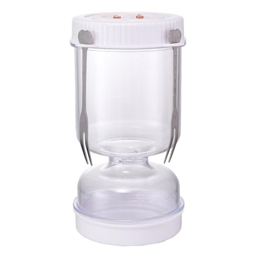 HASTHIP® ickle Jar with Strainer Flip and Stainless Steel Fork, Leakproof Airtight Large Pickle Container with Strainer