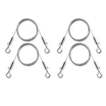 HASTHIP® 2Pcs Hooks for Picture, Artworks, Clothes, Plants Pots, 1m Adjustable Picture Hanging Wire, Heavy Duty Thicken Stainless Steel Wire for Hanging (Under 50kg)