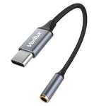 HASTHIP® BrandName USB C to 3.5mm Audio Adapter,Type C to Aux Headphone Jack Dongle,HiFi DAC Nylon Braided USB-C 3.5mm Audio Cable Compatible with iPhone 16 Samsung Galaxy S23/S22/S21 Ultra iPad Pro