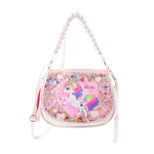 HASTHIP® Girls Sling Bag Fashion Pink Unicorn Hand Bag