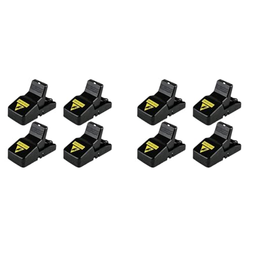 HASTHIP® 4PCS Rat Traps House Garden Patio Reusable Mouse Trap for Mice Rats Chipmunks Squirrels Hamsters Other Rodents Quickly Slam Killer Indoor Outdoor