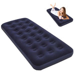 HASTHIP® Air Mattress for Camping, Iatable Sleeping Bed for Road Trip, Tent, Home, Double-Sided Flocked Waterproof PVC Portable Air Mattress, Packable Sleeping Pad, 73 x 30 x 8 in