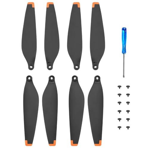 HASTHIP® Mini 3 Pro Propeller Set, 8Pcs Low Noise Quick Release Replacement Blades Compatible with DJI Mini 3 Pro Drone, Lightweight Durable Wings with Screws & Screwdriver