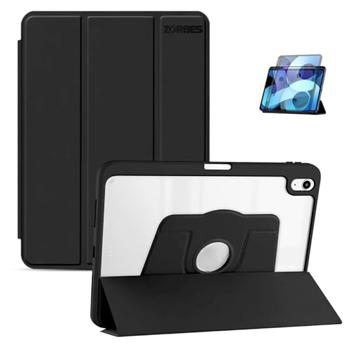 HASTHIP® PU Protective Cover for iPad 10th Gen, Creative 2 in 1 Protective Tablet Cover Desk Stand with 360 Degree Adjustable Viewing Angle Sleek Protective Cover for iPad 10th Gen 10.9 inch 2022