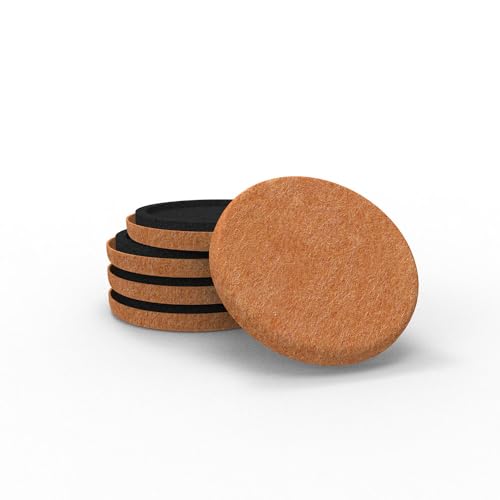 HASTHIP® inches Felt Furniture Leg Floor Protectors Wooden Floor Protector Chair Leg Caps Noise Reduction Chair Leg Feet Pads Table Leg Sliders