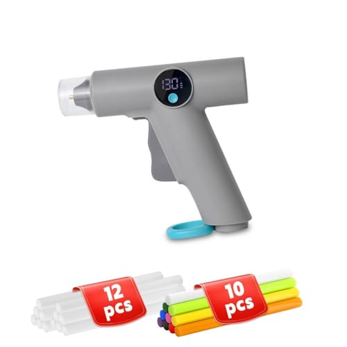HASTHIP® EB-EB Hot Glue Gun Kit,20W Mini Glue Gun with 50pcs Sticks,Fast Heating Safe Removable Cover DIY Arts Crafts Quick Home Repairs School Craft Projects Blue