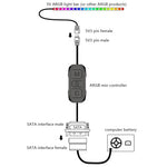 HASTHIP® ARGB Controller 5V 3Pin RGB Controller for PC
