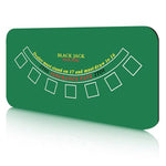 HASTHIP® Blackjack Poker Table Mat 70.8x35.4 inches Standard Green Blackjack Poker Table Mat