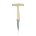 HASTHIP Dibber for Seed and Seedling Planting with 10 in Wooden Handle and Metal Tip | Ergonomic T Handle