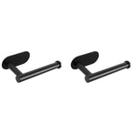 HASTHIP Tissue Paper Holder for Bathroom and Kitchen featuring Self Adhesive 2PCS Matte Black
