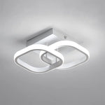 HASTHIP® Mall Ceiling Light Modern LED Acrylic Square Ceiling Lamp, 22W 6000K White Light Lighting Fixtures for Hallway