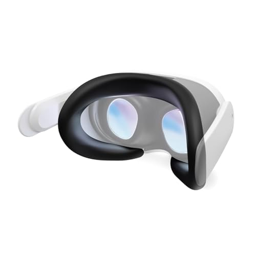 HASTHIP® VR Face Pad for Meta Quest 3, VR Face Cushion Pad Mask for Quest 3 Headset Face Pad, Silicone Face Pad Reuseable Meta Quest 3 Face Cushion Pad for Quest 3 Headset Original Headset Accessories