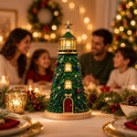HASTHIP DIY Mosaic Lighthouse Building Kit with Warm LED Light for Christmas Tabletop Decor