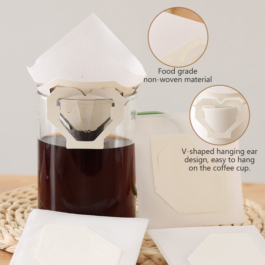HASTHIP® Portable Coffee Filter Bag with Hanging Ear Design,