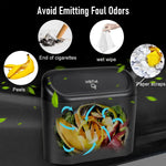 HASTHIP® Car Garbage Can Holder Organizer Storage Box, 2024 New Mini Trash Door Trash Can for Car,