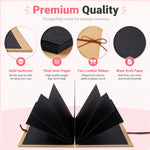 HASTHIP Foldable Accordion Scrapbook Album with Journaling Accessories for DIY Photo Memories