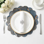 ZIBUYU® Blooming Petal Linen Placemats (Set of 6)